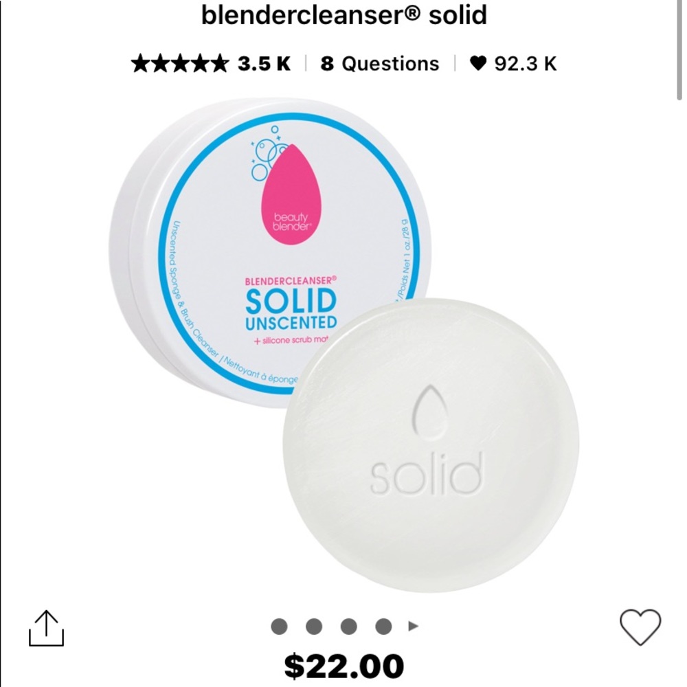 3/$30 💗 BEAUTYBLENDER Beautycleanser solid - Picture 3 of 3